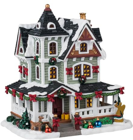 LEMAX Edificio illuminato led Whitbey Residence in porcellana H20 x 19 x 15 cm