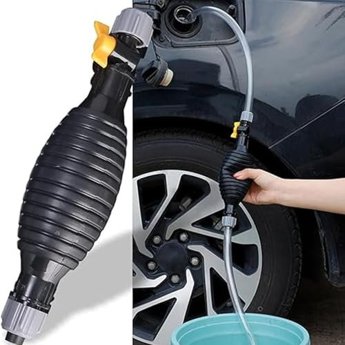 YiYunTE Bomba Manual de Agua y Transferencia con Sifón y Manguera de Gasolina
