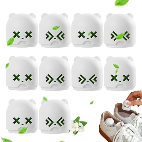Palline Mangia Odori di Scarpe, Palline Deodoranti per Scarpe - 10 palline puzzolenti per l'eliminazione degli odori delle scarpe da ginnastica,Strumento per rimuovere gli odori dalla colla acrilica i