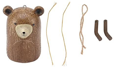 WPKD BLUEIY Campanelli Eolici Animali in Resina, Campanelli Eolici Rustici Fatti a Mano Animali Appesi a Forma di Volpe per L'arredamento del Patio del Giardino di Casa All'aperto (13#)