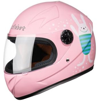 Motorradhelm for Kinder, Leichter Integralhelm Kinder Geeignet for Laufrad, Roller, Rollschuhe, Schnellverschluss, Abnehmbar, Waschbar, for Kinder Im Alter Von 2-10 Jahren(Pink)