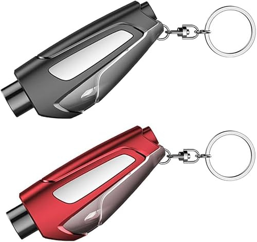 FFWTPY Marteau Brisevitre Urgence Automobile Porteclés Compact Outil Sécurité Véhicule Accessoire Secours Routier Équipement Survie