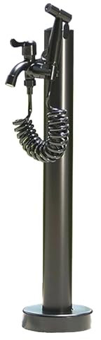 LYUCAYHQ Fontana da Giardino Esterno, con Rubinetto e Pistola a Spruzzo, Fontanella a Colonna con Rubinetto Acqua, per Patio Esterno, Fontana Giardino(95cm/37in)