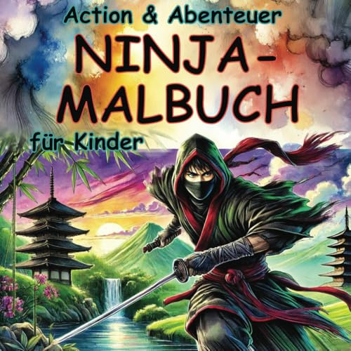 Action & Abenteuer NINJA-MALBUCH für Kinder
