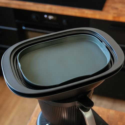 mixcover Dampfgarform Silikonform Auflaufform mit Ebook Rezeptheft kompatibel mit Thermomix Zubehör für Varoma Einlegeboden - Zubehör für TM7 ganz