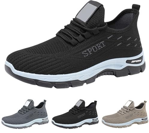 Scarpe Uomo Sneakers in Mesh Estive Ortopediche Comode e Leggero Scarpe Running Uomo Traspiranti Jng Fitness Casual Sneakers per All'aperto Trekking Camminare Basket Trail Shoes for Men