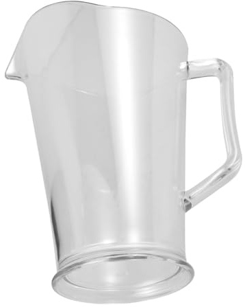 Luxshiny Beer Pitcher with Spout Clear Water Jug for Parties Gatherings High Transparency PC Material for Serving Beer Cold Beverages