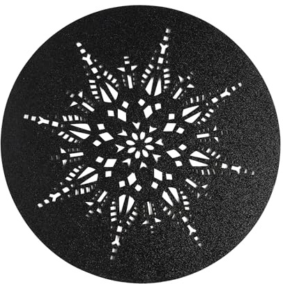 home&you - Stjarna Filzuntersetzer, Ø38cm, Weihnachtsdeko, Tischdeko, Platzdeckchen, Untersetzer für Gläser, Tassen, Teller, Tischset, Dekoration, Weihnachtstisch - Schwarz