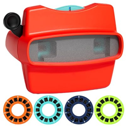 3D Stereoscopic Viewer Toy, Portabble Story Projection Device, Educational Light And Shadow Slideshow Toy, Four Theme Observation Viewer, For Kids Age 3 And Up Use
