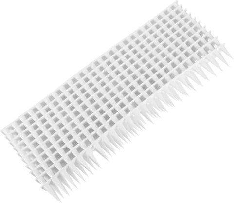 YARNOW Lot de 10 Sets de Bandes de Clôture en Plastique Blanc Anti-Oiseaux Pointes pour Repousser Pigeons et Chats Barrière Visuelle Résistante à Haute Température pour Jardin et