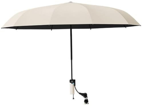 Bonalake Portable Clip on Umbrella for Chair, 360° Adjustable Sun Shade with Clamp for Beach, Camping, and Outdoor Chairs, 45.28 Inch Diameter