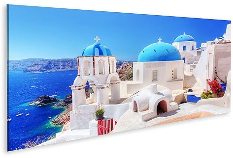 islandburner Bild auf Leinwand Oia Stadt Auf Der Insel Santorini Griechenland Bilder Wandbilder Poster
