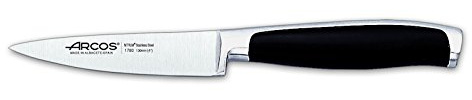 Arcos Serie Kyoto - Cuchillo Mondador - Hoja de Acero Inoxidable Forjado NITRUM 100 mm - Mango de Polioximetileno (POM) Color Negro