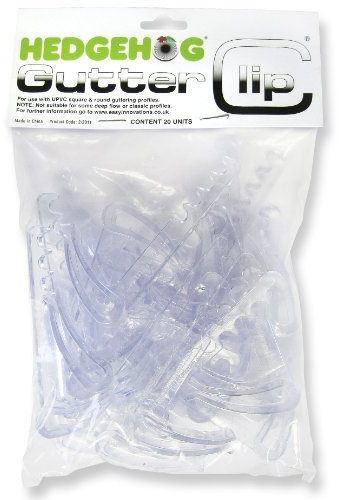 Hedgehog Gutter Clips Pack of 20, Keeps Gutter Brush in Place