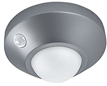 Ledvance - Lámpara a pilas, policarbonato, 1,7 W, Ceiling plateado
