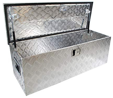 HELO Truckbox Transportkiste Alubox Transportbox Werkzeugkiste Transport Kiste Box versch. Ausführungen (A7 (108,5cm/40cm/37,5cm))