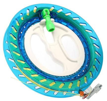 Drachenrolle, Blauer Griff Flying Winder Tool Outdoor Drachen Zubehör mit 200 Meter Schnur Outdoor-Unterhaltung Für Kinder
