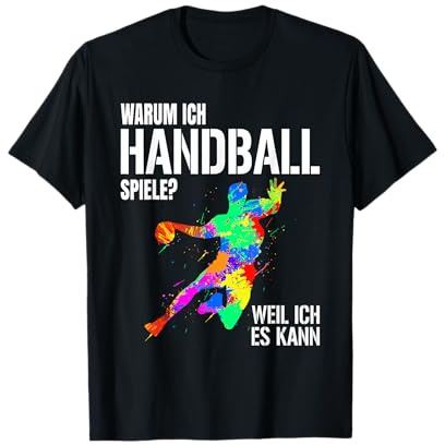 Handball Spieler Designs für Männer Frauen und Handball Fans T-Shirt