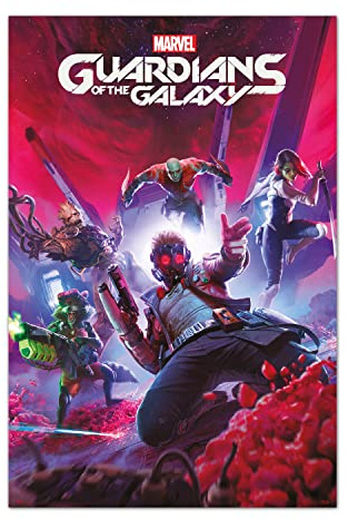 Grupo Erik Marvel Games Guardians of the Galaxy Poster - 36 x 24 in, Gifts