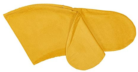 KraftKids Stillkissenbezug Cord Breitcord Gelb Mustard, Stillkissenüberzug Länge Außenkante 190 cm, Stillkissenhülle mit Liebe handgefertigt in der EU