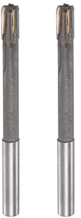 sourcing map 2pcs Chucking Reamers 8mm H7 C1/K30 Carbide Tip Precision Straight Flutes Round Shank Lathe Machine Milling Cutters