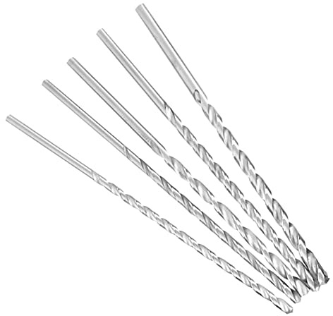 Rfeeuubft 5 StüCk Extra 150 Mm HSS Spiral Bohrer 2 Mm 3 Mm 3,5 Mm 4 Mm 5 Mm Gerader Schaft Metall Bohrer Werkzeug Teile Bohrer