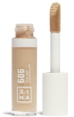 3INA MAKEUP - The 24H Concealer 606 - Corallo chiaro - Corretore Liquido Lunga Durata - Corretori Fondotinta Liquido - Copre Occhiaie e Piccole Rughe - Bacchetta inclusa - Vegan - Cruelty Free