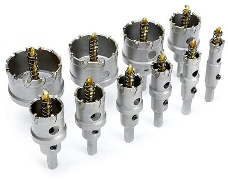 16-125mm Kernbohrer Edelstahl Lochsäge TCT Hartmetallspitze Kobaltbohrer Metallschneiden Bohren Elektrowerkzeuge (Size : 78 mm)
