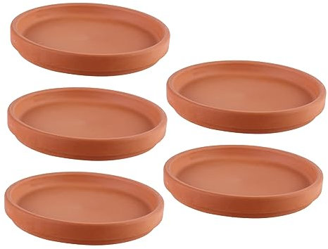 ABOOFAN 5 Piezas Jardinera De Terracota Platillo Plantador Cerámico Maceta De Terracota Macetas para Suculentas Macetas De Barro Plantas Plato De Olla Ventana Macetero Mini Chasis Cerámica