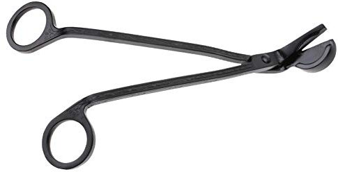 Eujgoov Edelstahl-Kerzendocht, Kerzendocht-Schere, Kerzen-Herz-Clip-Trimmer, Öllampen-Trim-Schere, Kerzen-Herz-Clip-Docht-Trimmer-Scheren-Werkzeug (Black)