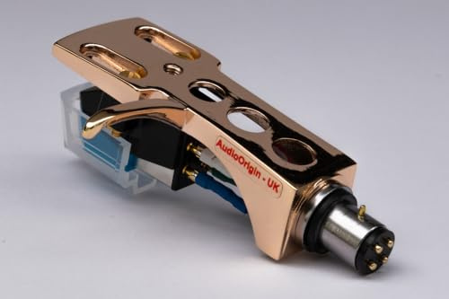 Rotvergoldetes Headshell-Patronenhalterung, Stylus, Nadel, V2 Schmierpaket passend für Sanyo ST868J, STW40J, W40(CD) TP-600sa, TP-625, TP-727, TP-728, TP-747, TP-80s, TP-1000