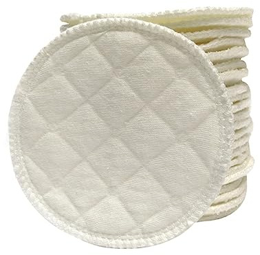 Hoement 12pezzi Coppette Assorbilatte Riutilizzabili e Lavabili in Ecologico Struttura Strati Ispessita Per Capacità Assorbente Come Inserti Per Reggiseno