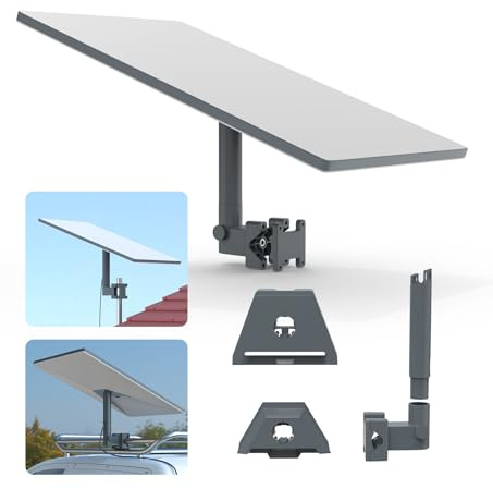 HOLACA Supporto per Starlink Standard 4X / 4 / Gen 3 / Mini / Mini X, supporto regolabile per scala camper, tenuta stabile, accessorio per Starlink Internet Kit