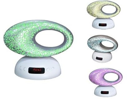 Mr.Gadget's Solutions Quran Speaker Muslims LED Time Display Azan Remote Control With Surah Verses and Sooting Lamp Light Ramadan Gift