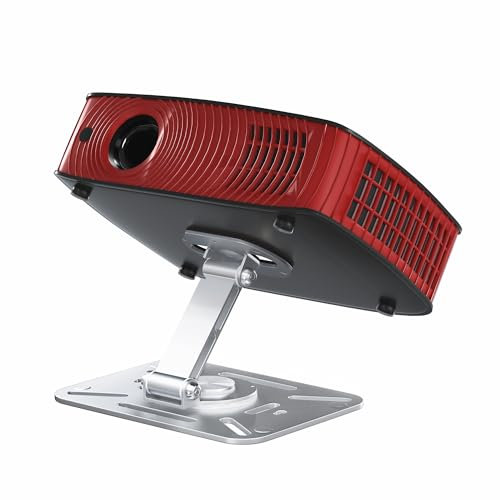 Zeleramdo Desk Projector Stand, Projector Wall Stand with 1/4 Thread, 360° Rotation Ceiling Mount Hanging Holder Compatible with Most Projectors for Home, Office