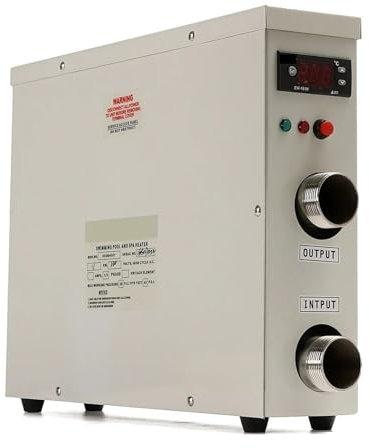 JCKJWL Termostato for scaldabagno Elettrico Digitale da 11 kW for Riscaldamento dell'Acqua di Piscine, Spa, vasche idromassaggio Riscaldamento rapido ed efficiente(18KW)