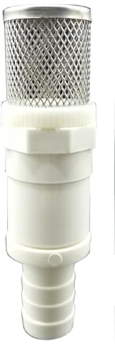 1/2 Pipe Strainer, Mesh Filter Screen, Pond Pump Suction Inlet Protection with Garden Hose Barb(10mm) Adapter