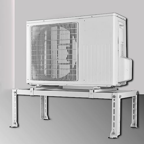 NALsa – Mini support de sol robuste en acier galvanisé pour climatiseurs sans conduit et CVC, base universelle de pompe à chaleur résistante à la rouille, absorption des chocs.