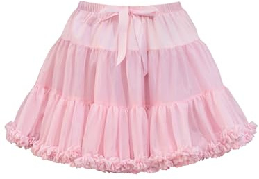 Wikoan Jupon Femme Petticoat Années 50 A-Ligne Jupe Tutu Vintage Jupe Tulle pour Femmes Fond de Robe Ballet Danse et Costume d'halloween Rose L-XL