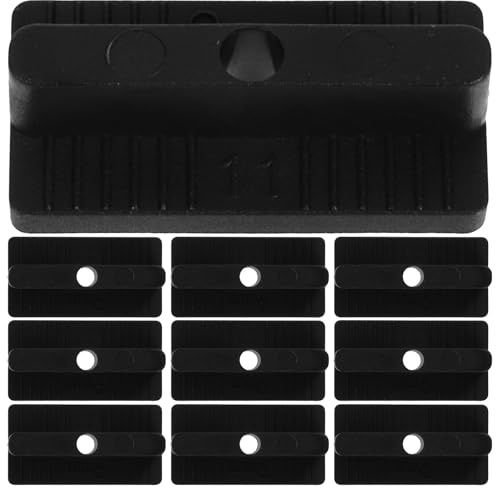 Zerodeko Clips de Fixation Invisibles en Plastique 200 Pcs 9 Mm pour Lames de Terrasse Composites, Fixations Cachées Résistantes la Corrosion Intempéries, Accessoires pour Quincaillerie