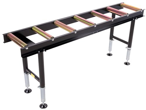 Pro-Lift-Montagetechnik Rollenbahn 2000mm, 7 Rollen, höhenverstellbar, RB60R7J - 02158