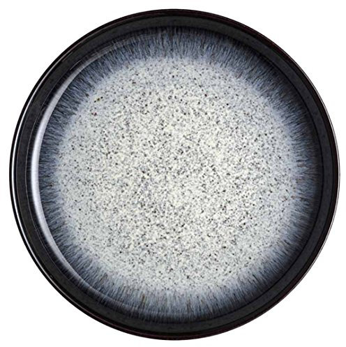 Denby Halo Alt Coupe Dinner Plate, Ceramic, Black, 26 x 26 x 3 cm
