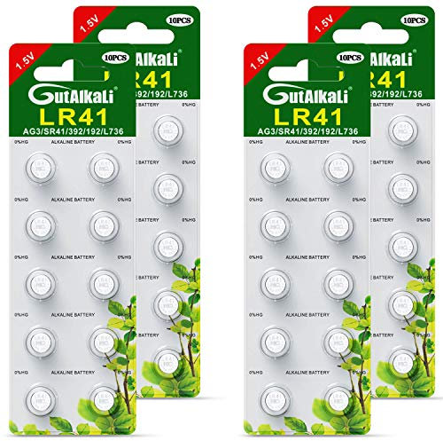 Paquet de 40 Piles Bouton alcaline de la Pile LR41 AG3