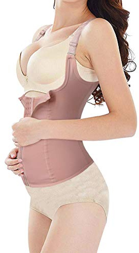 URSEXYLY Maternity Support Belt Postpartum Slim Waist Trainer Shapewear Recovery Waist Cincher Body Shaper Beige