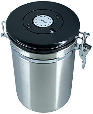 scarlet espresso | Kaffeedose »Ermetica« aus Edelstahl luftdicht - Vorratsbehälter Kaffeebehälter für Kaffeebohnen und mehr (600 g)