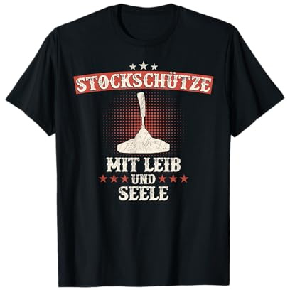 Stockschießen Eisstockschießen Stockschütze Spruch T-Shirt