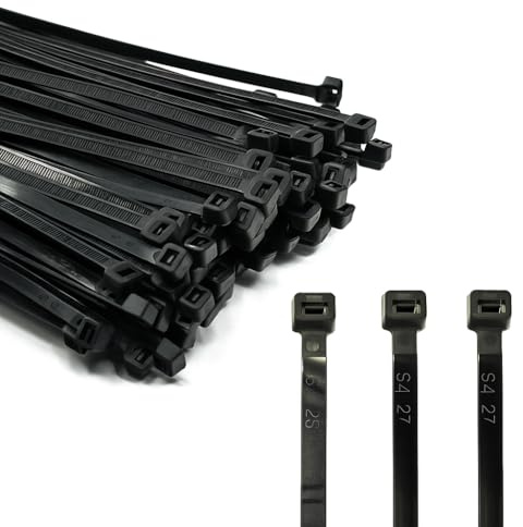 ERKO Cable Ties 140x3,6mm, 100pcs, Black, 40lbs