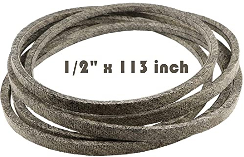 Courroie d'entraînement de plateau de tondeuse à gazon pour MTD/Cub Cadet 754-04137, 754-04137A, 954-04047, 954-04137, 954-04137A, 954-04137B, Toro 119-8819 1/2 x 113 Fabriqué avec du Kevlar
