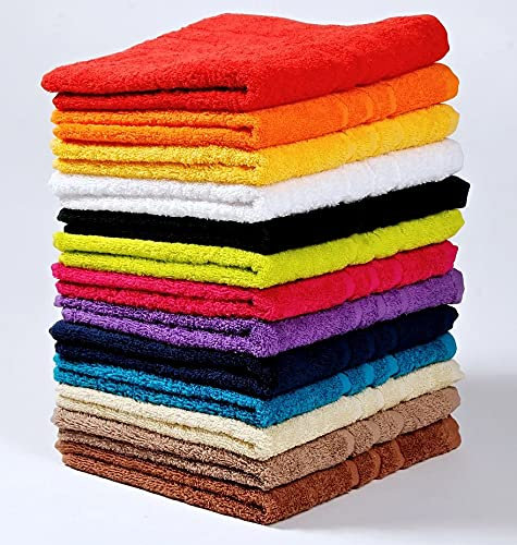 Pet-Jos Personalisiertes Handtuch mit Namen Schön gestickter Name Handbadetuch 100% Baumwollhandtuch 50 x 100 cm