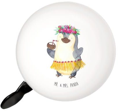 Mr. & Mrs. Panda Fahrradklingel Pinguin Kokosnuss - Geschenk, klingel Fahrrad, Urlaub, Hawaii, Für, Erholt, Fahrrad-Klingel, Fahrradglocke